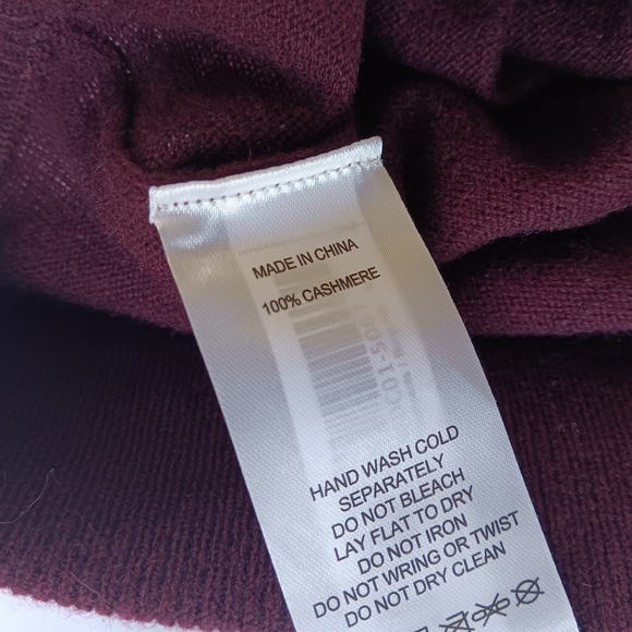 Quince Burgundy Maroon Mongolian Cashmere Jogger Sweatpants - Picture 10 of 12